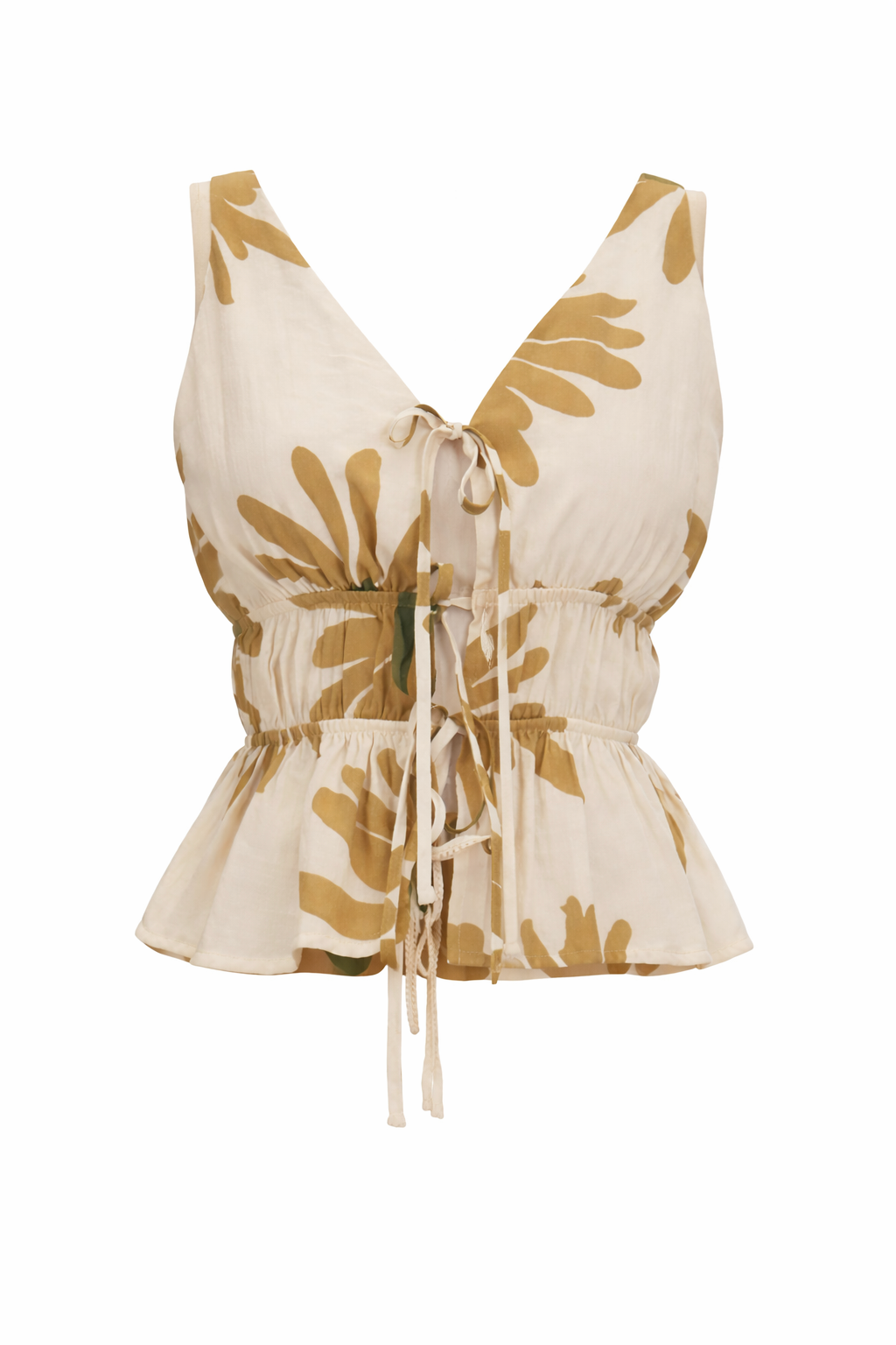 Big Flower Tie Top
