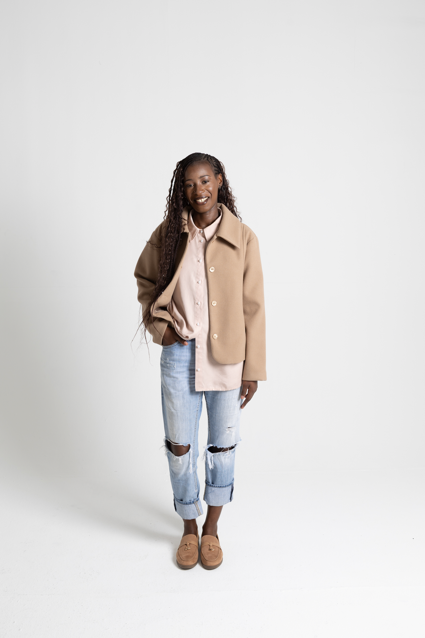 Melton Cropped Jacket