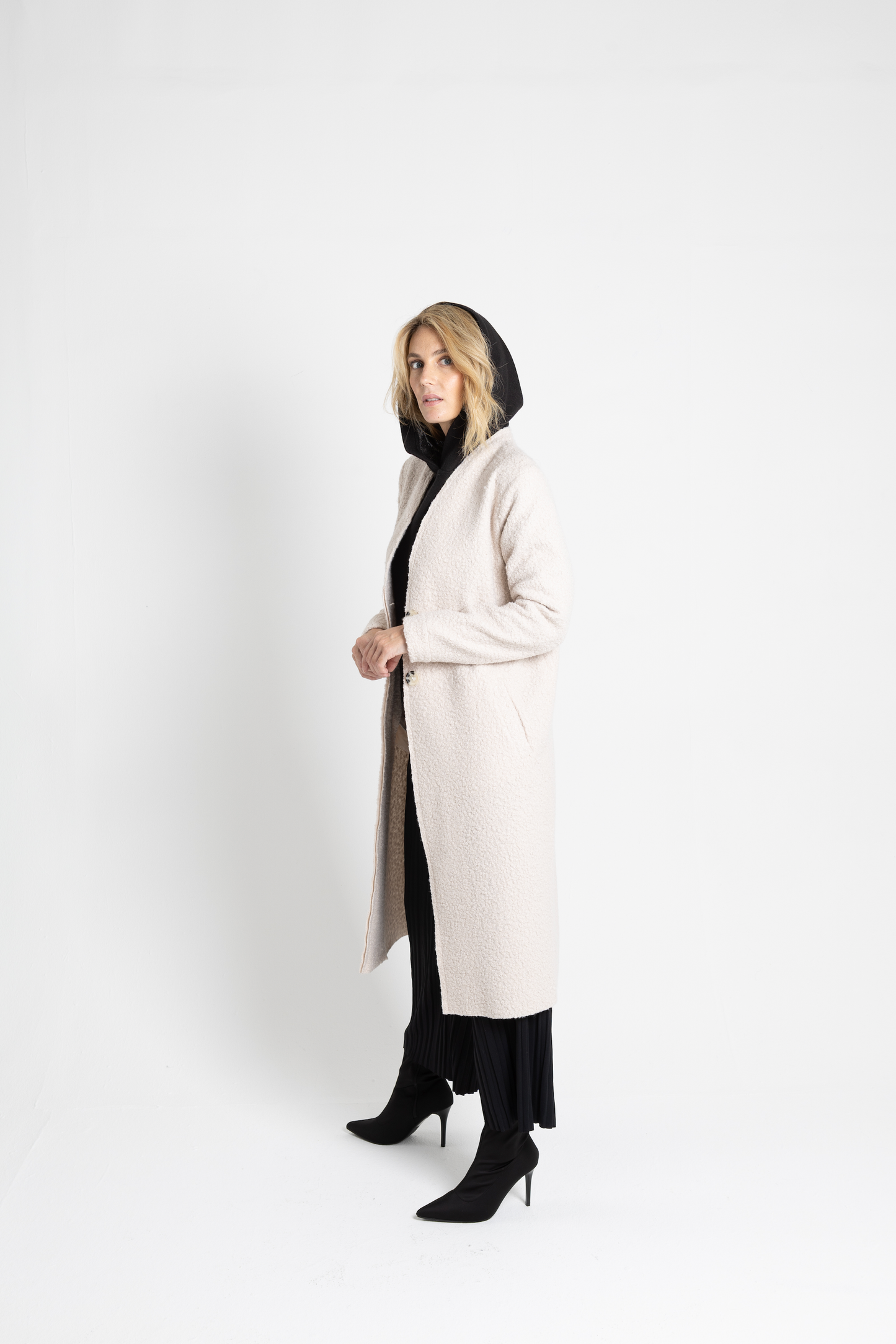 Faux Cashmere Hoodie