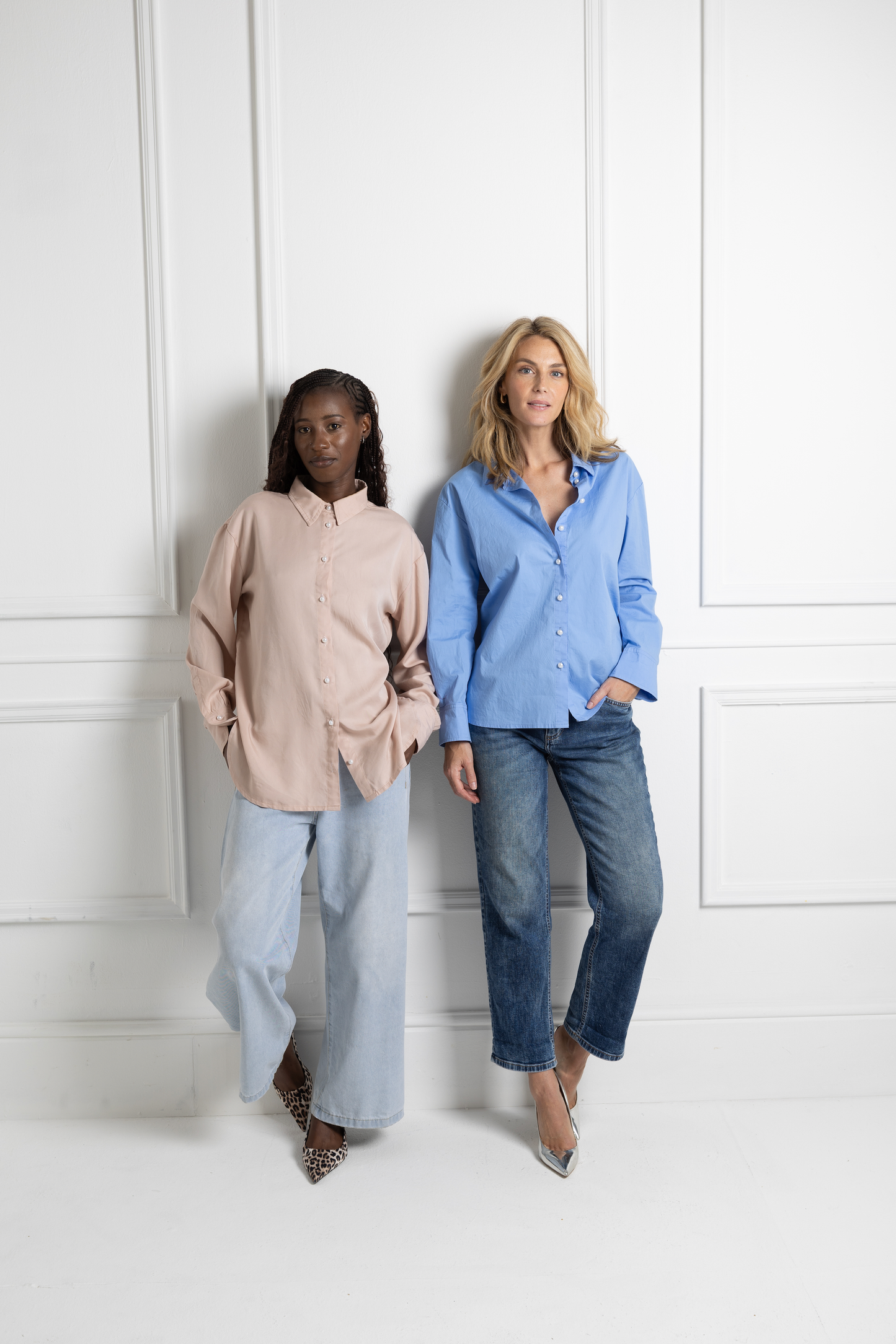 Pearl Trim Button Down Shirt