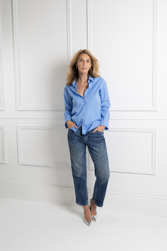 Pearl Trim Button Down Shirt