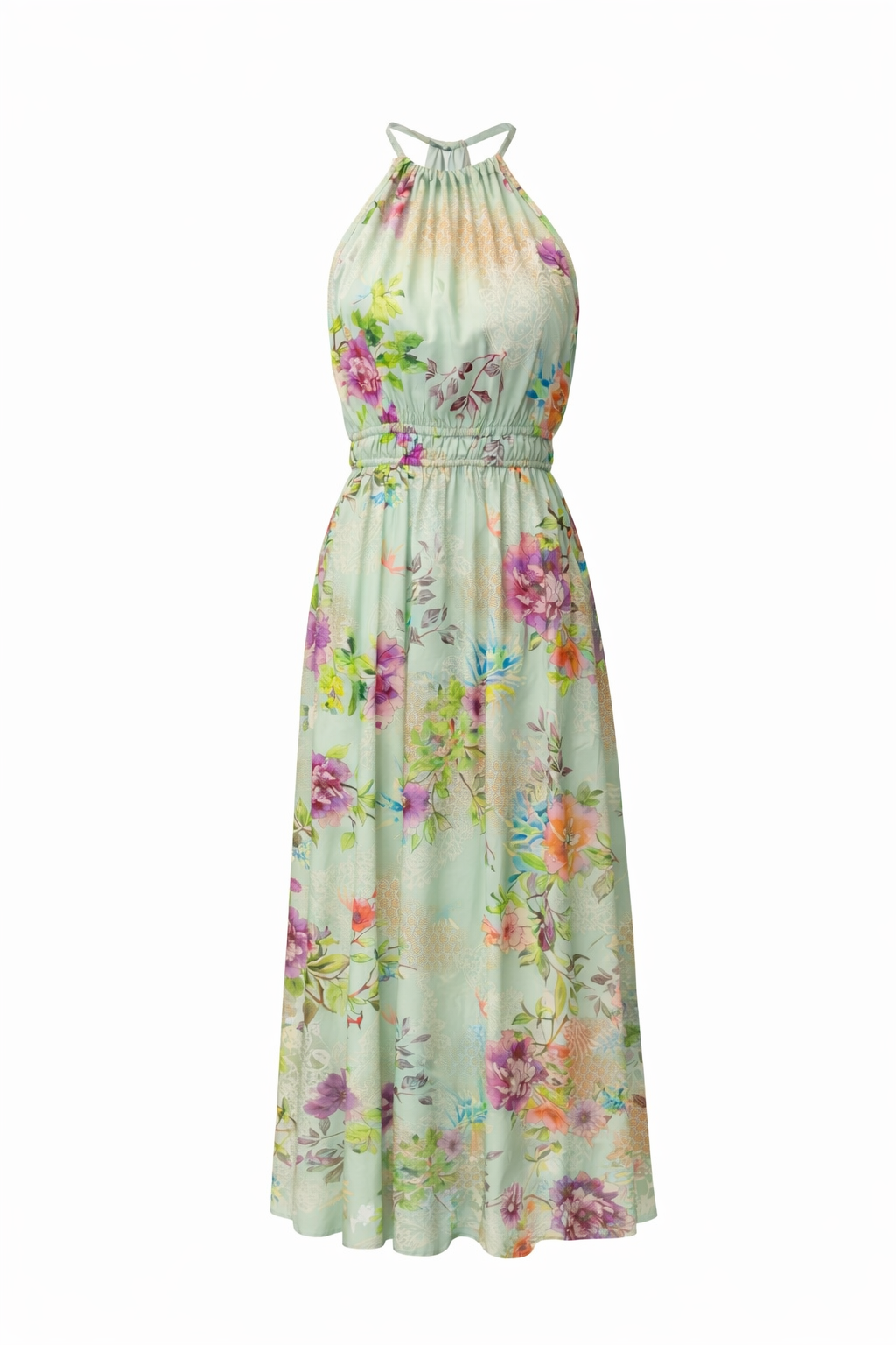 Tribal Dress - Green Floral