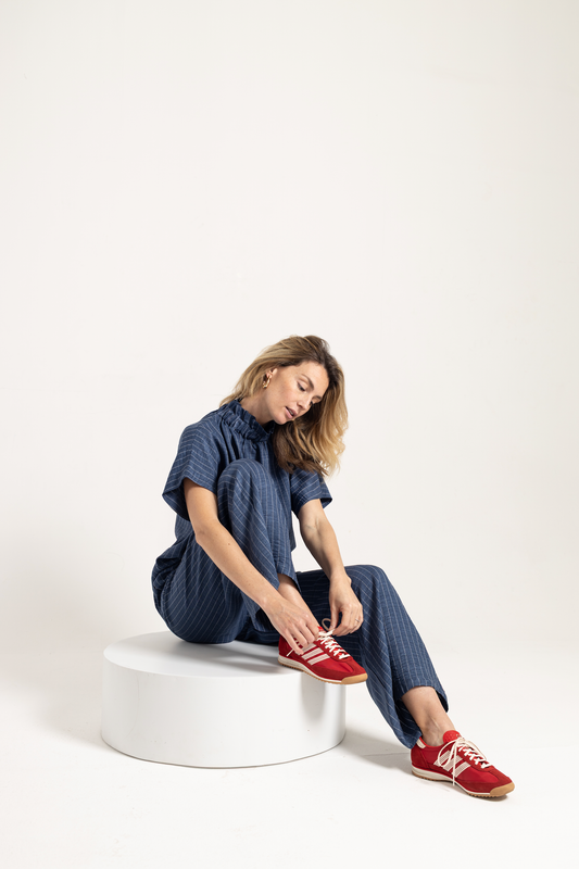 Navy Stripe Pants