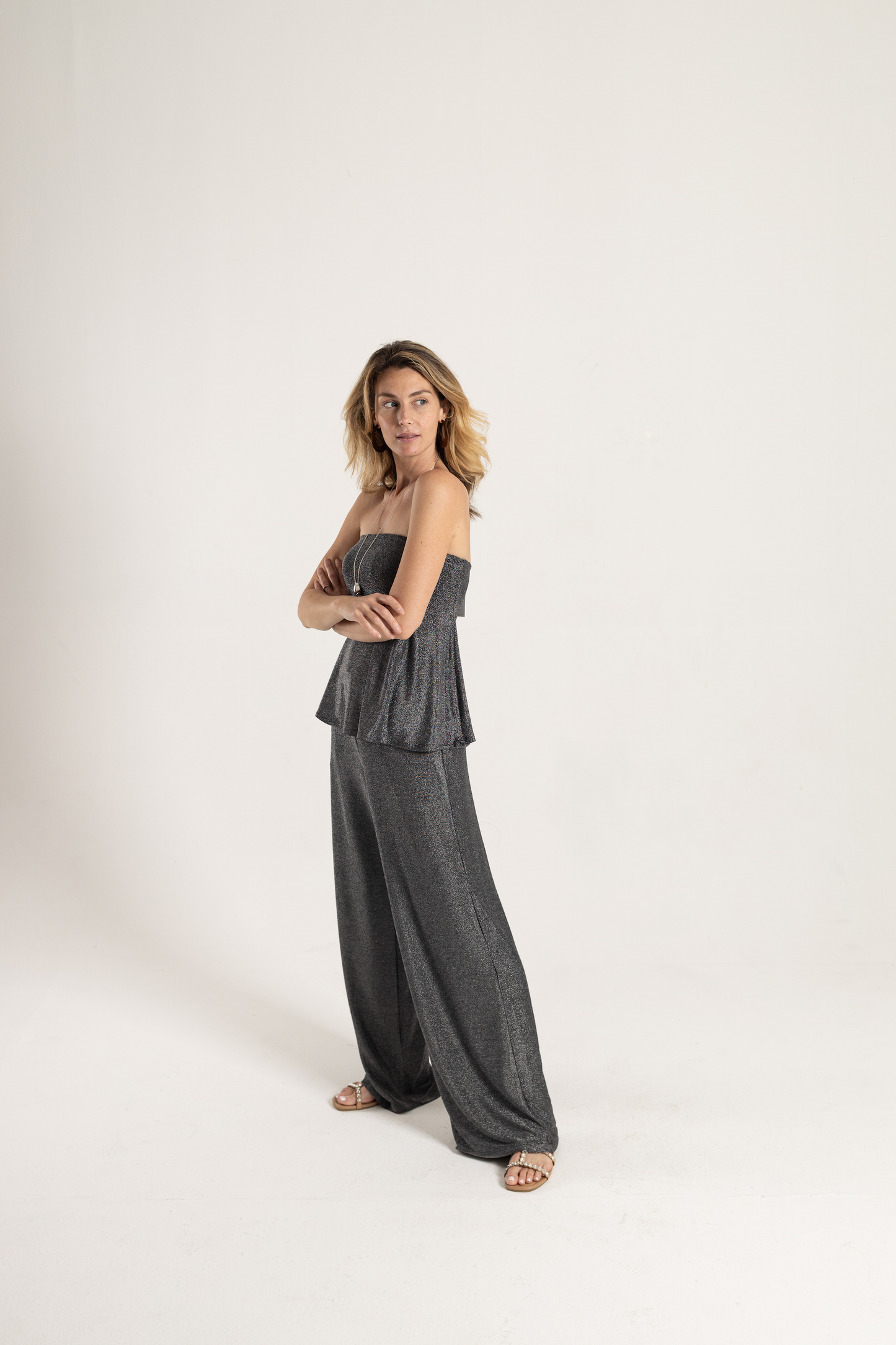 Slinky Silver Pants